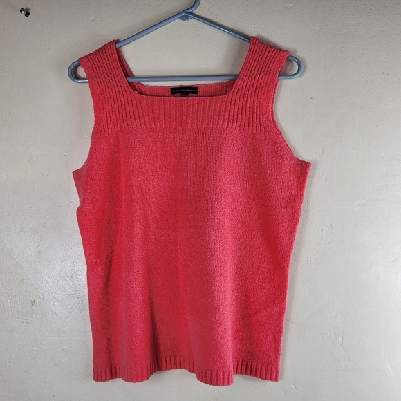 Carolyn Taylor Tops - Carolyn Taylor Ladies Pink Acrylic Nylon Knit Sweater Tank Size Small